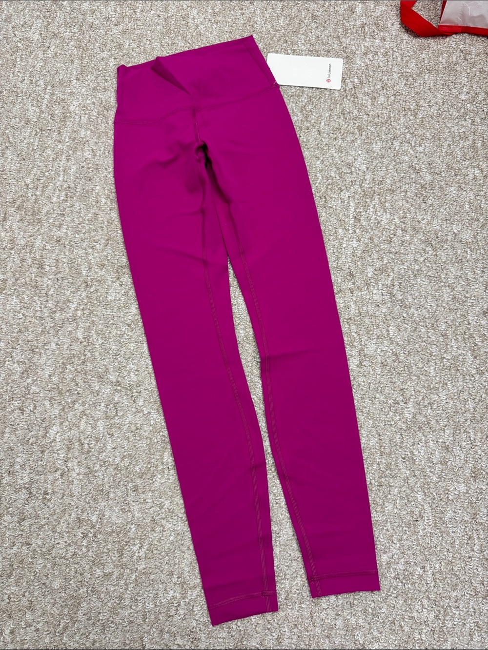 lululemon athletica Girls' Bright Magenta Athletic Leggings 28”